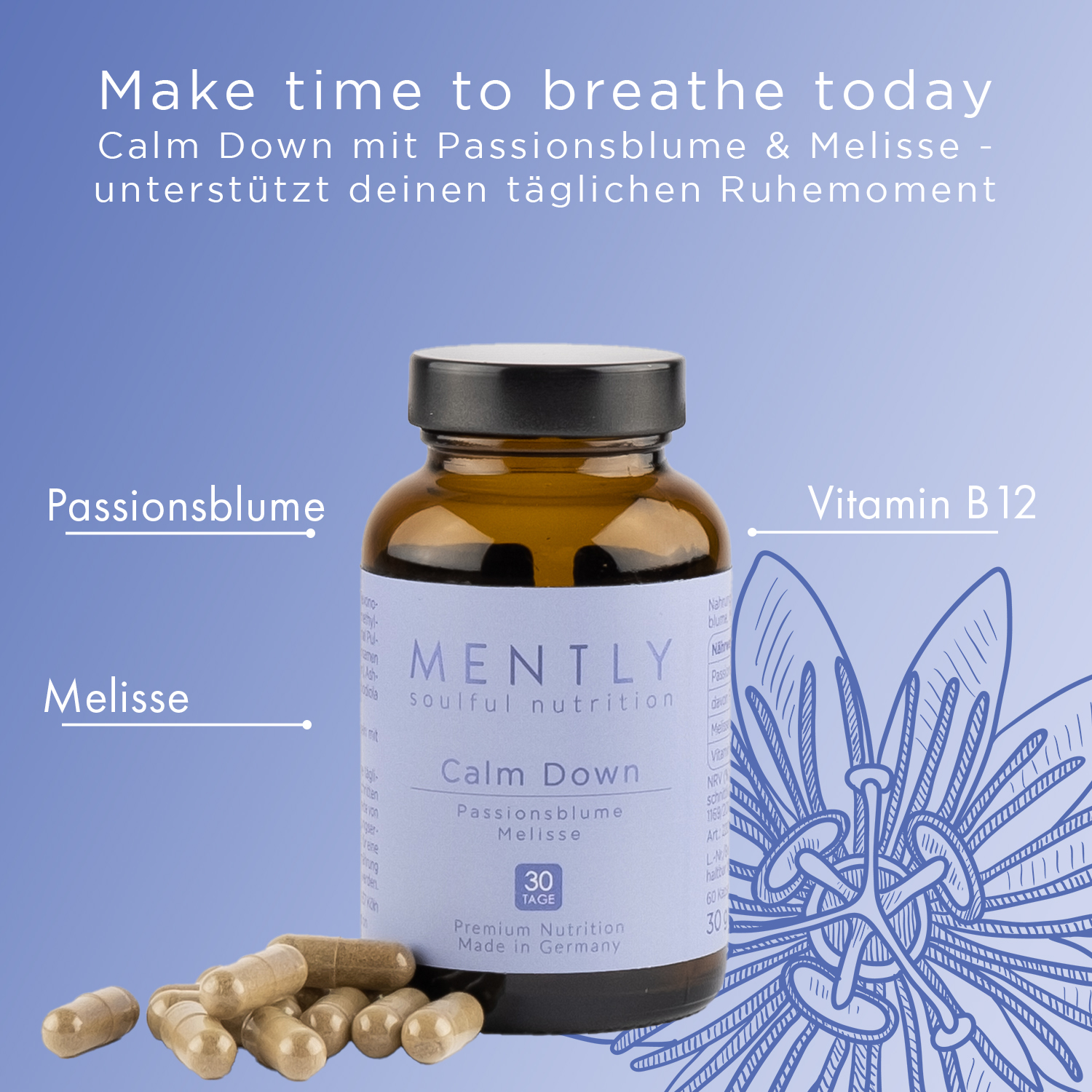 Mently Nahrungsergänzungsmittel Calm Down Mently Nahrungsergänzungsmittel Calm Down